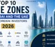 Top 10 free zones in Dubai and the UAE for foreign investors, featuring DMCC, JAFZA, DAFZA, IFZA, Meydan, SHAMS, RAKEZ, and Dubai South in 2026